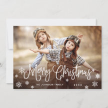 Moderne frohe Weihnachts-FOTO Gruß