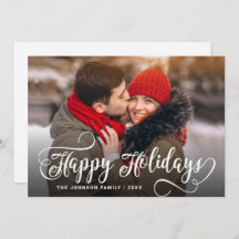 Moderne frohe Weihnachts-FOTO Gruß