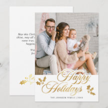 Moderne frohe Weihnachts-FOTO Gruß