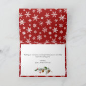 Moderne frohe Weihnachts-FOTO Gruß Feiertagskarte (Innenseite)