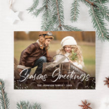 Moderne frohe Weihnachts-FOTO Gruß