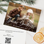 Moderne frohe Weihnachts-FOTO Gruß Feiertagskarte