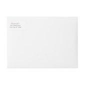 Moderne frohe Weihnachts-Rücksendeadresse (Vorderseite)