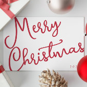 Moderne frohe Weihnachts-Script Typografie Kein Fo Mitteilungskarte