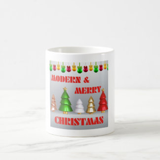 Moderne frohe Weihnachts-Tasse - Festivals Design Kaffeetasse