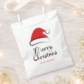 Moderne frohe Weihnachts-Weihnachtsmannmütze Gefal Geschenktütchen (Ausgeschnitten)