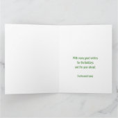 Moderne frohe Weihnachtsbaume Foto Collage Green Karte (Innenseite)