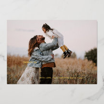 Moderne frohe Weihnachtsfoilkarte