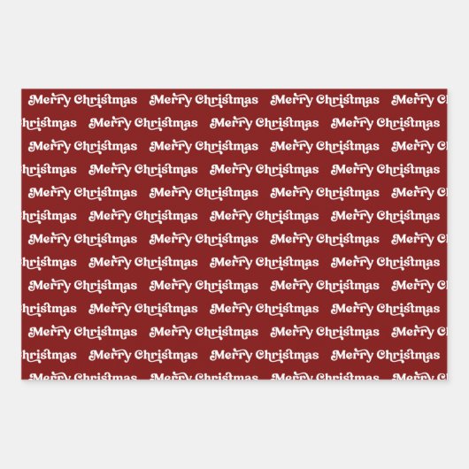 Moderne frohe Weihnachtsfoto Collage Candy Stripes Geschenkpapier Set (Vorderseite 2)