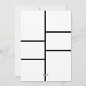 Moderne frohe Weihnachtsfoto Collage Feiertagskarte (Rückseite)