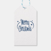 Moderne frohe Weihnachtsgeschenke Geschenkanhänger (Vorderseite)