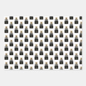 Moderne frohe Weihnachtsgeschenke Urlaub Geschenkpapier Set (Vorderseite 3)