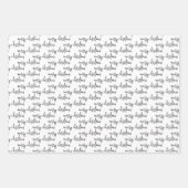 Moderne frohe Weihnachtsgeschenke Urlaub Geschenkpapier Set (Vorderseite)