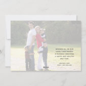 Moderne frohe Weihnachtsgrün 3 Foto Feiertagskarte (Rückseite)