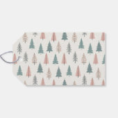 Moderne frohe Weihnachtspastel Geschenkanhänger (Rückseite Horizontal)