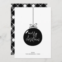 Moderne frohe Weihnachtsschmuck