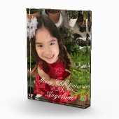 Moderne frohe Weihnachtsschrift Fotoblock (Rechts)