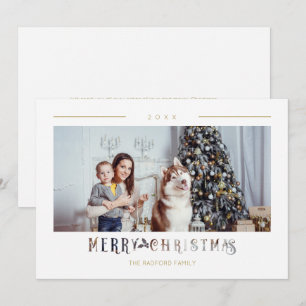 Moderne frohe Weihnachtstypografie Custom Foto