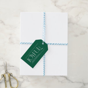 Moderne Fröhliche Frohe Weihnachten Geschenkanhänger