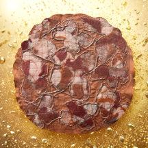 Moderne, fröhliche Stickerei mit Orangenschmetterl