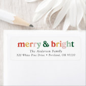 Moderne, fröhliche und helle Rücksendeadresse (Insitu)