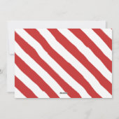 Moderne, fröhliche Weihnachts-Weihnachtskarte für Feiertagskarte (Rückseite)