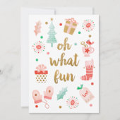 Moderne fröhliche Weihnachtscollage für das Foto Einladung (Vorderseite)