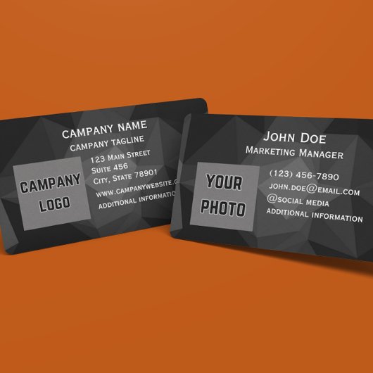 moderne Front- und Back-Business-Cards Visitenkarte