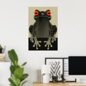 Moderne Froschkunst Grafik Pop Art Wand 1 Poster (Heimbüro)