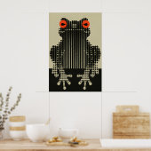 Moderne Froschkunst Grafik Pop Art Wand 1 Poster (Küche)