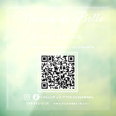 Moderne Frostglas-Optik QR-Code Branding Fensteraufkleber (Blatt 3)