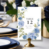 Moderne Frühjahrssommer Blumenblauer Hydrangea Hoc Einladung