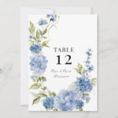 Moderne Frühjahrssommer Blumenblauer Hydrangea Hoc Einladung (Vorderseite)