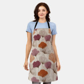 Moderne Frühlings-Botanik-Blumen-All-Over-Print-Sc Schürze (Getragen)
