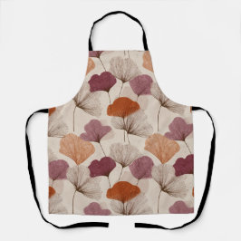 Moderne Frühlings-Botanik-Blumen-All-Over-Print-Sc Schürze