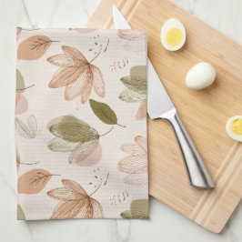 Moderne Frühlings-Botanik-Blumen-Küchentücher Geschirrtuch