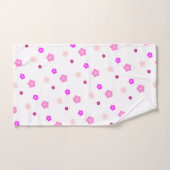 Moderne Frühlingsaqua Gefälle lila Flora Muster Badhandtuch Set (Handtuch)