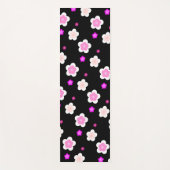 Moderne Frühlingsaqua Gefälle lila Flora Muster Yogamatte (Vorderseite)