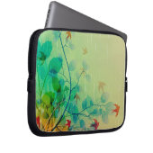 Moderne Frühlingsblumen Abstrakte Kunst Laptopschutzhülle (Vorne Rechts)