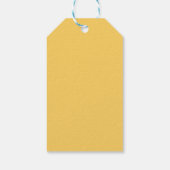Moderne Frühlingsblumen Gelb Fröhliche Ostern Geschenkanhänger (Rückseite)