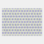 Moderne Frühlingsblumen Lilac Purple Blumen Geschenkpapier Set (Vorderseite)