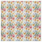 Moderne Frühlingsblumen Stoff (Muster)