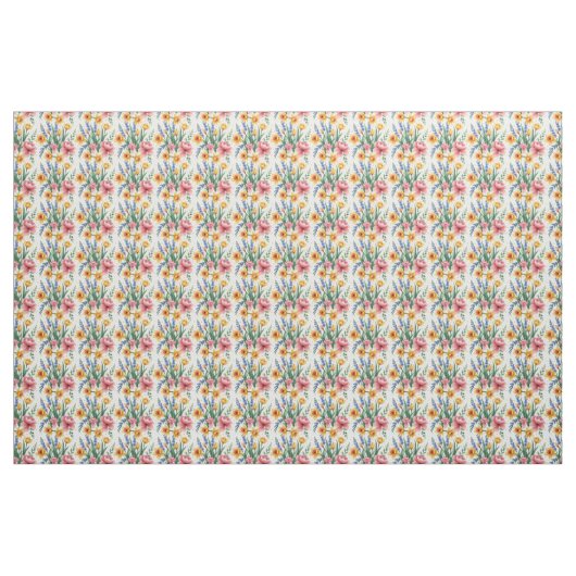 Moderne Frühlingsblumen Stoff (Fat Quarter (45,7 x 55,9 cm))