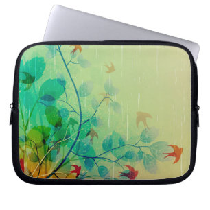 Moderne Frühlingsblumenhochzeit Laptopschutzhülle