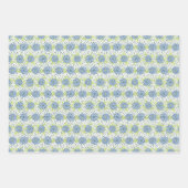 Moderne Frühlingsblüten Blumen Geschenkpapier Set (Vorderseite)