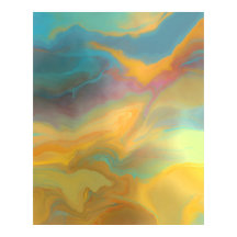 Moderne Frühlingsfarben Abstrakte Malerei Kunst