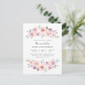 Moderne Frühlingsflorale Mama als Kinderdusche Einladungspostkarte (Stehend Vorderseite)