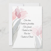 Moderne Frühlingshügel Hochzeit Inspiration Save The Date (Rückseite)