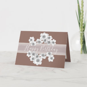 Moderne Frühlingsnarzissen Elegante Botanische Geb Karte