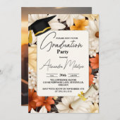 Moderne Frühlingspartei Wildblumen Graduation Part Einladung (Vorne/Hinten)